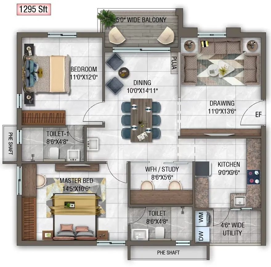 GHR Callisto (1295 sq.ft.)