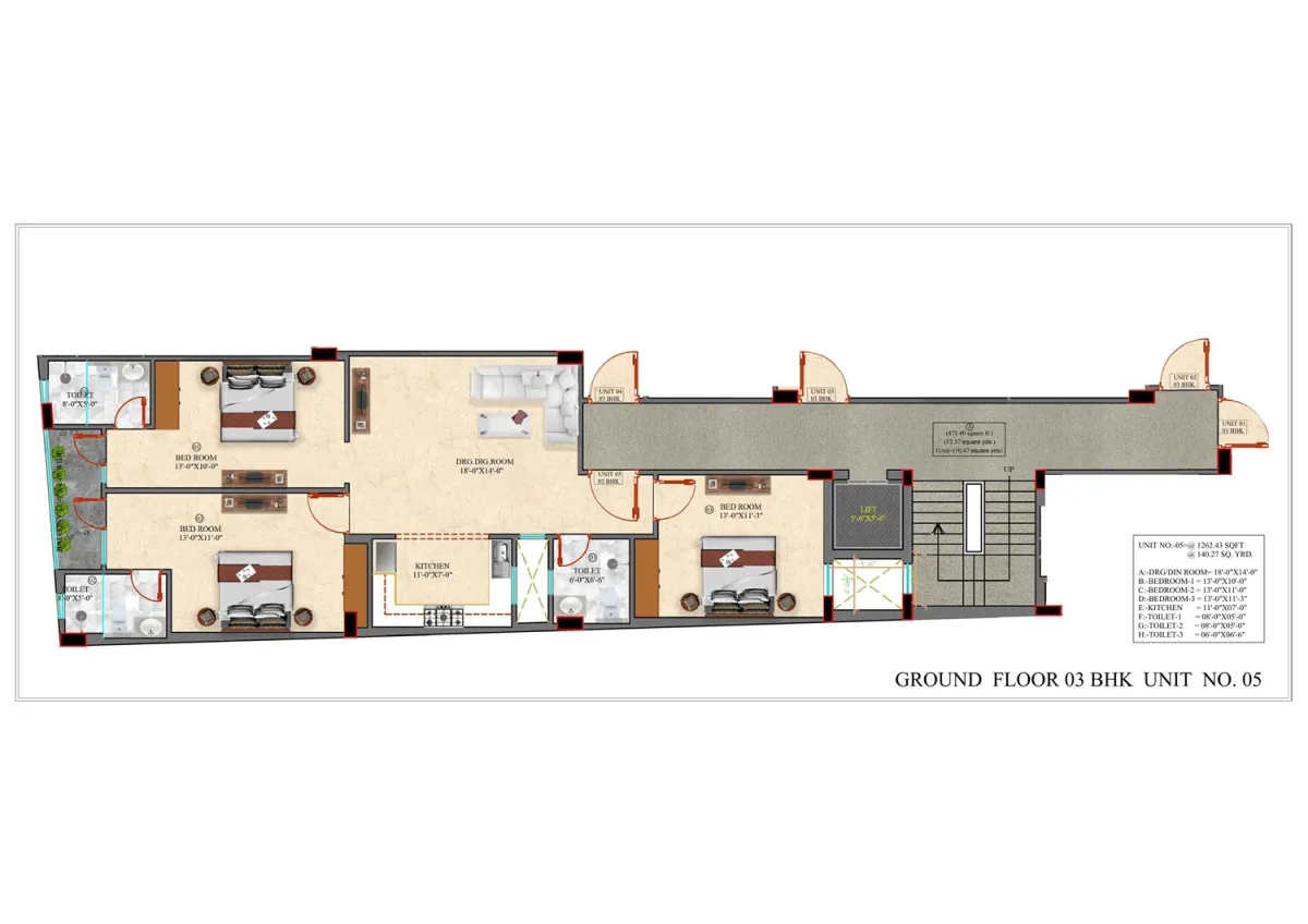 2 BHK Apartment For Sale | 720 Sq Ft | South Delhi