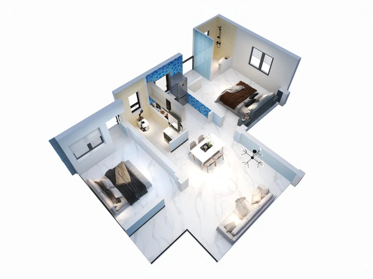 2 BHK — Tower 3