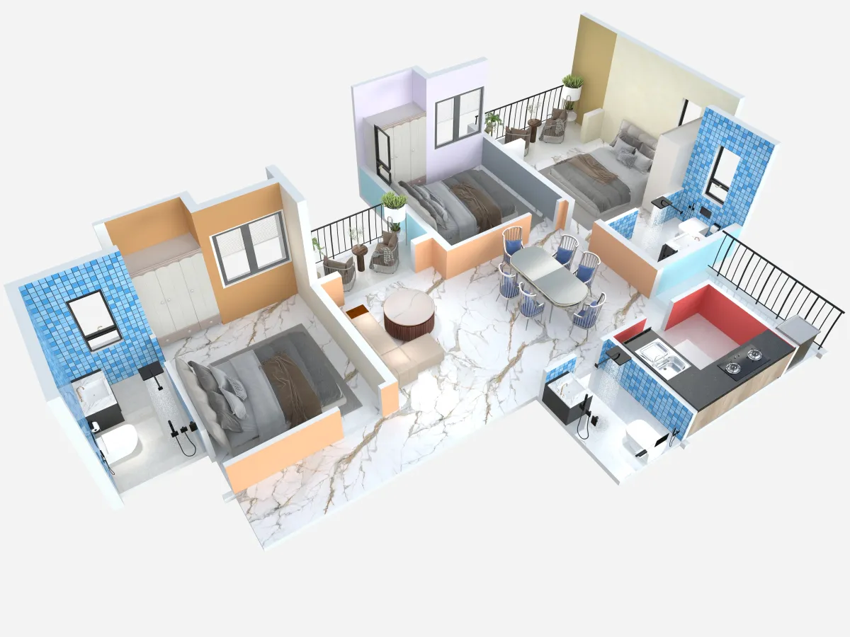 3 BHK — Tower 12