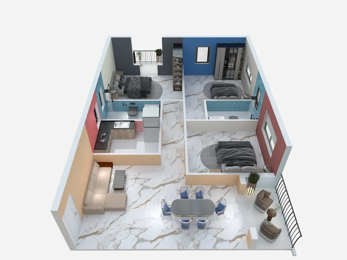 3 BHK — Tower 1