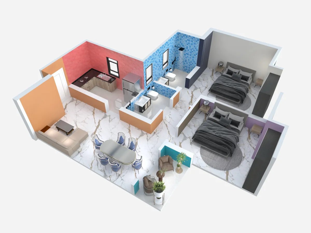 2 BHK — Tower 12