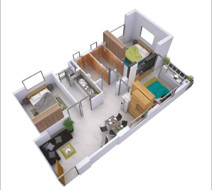 3 BHK — Tower 2