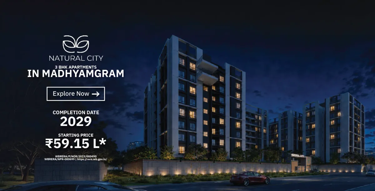Natural City 3 BHK Apartments in Madhyamgram