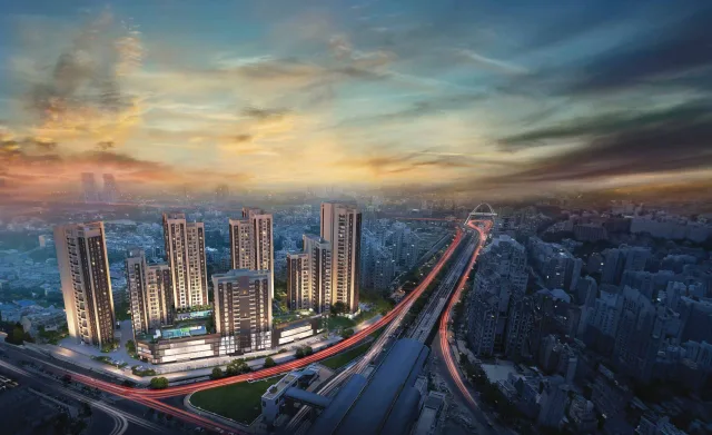 Town square by Srijan Group, 3, 4 BHK Apartments, Newtown, Kolkata